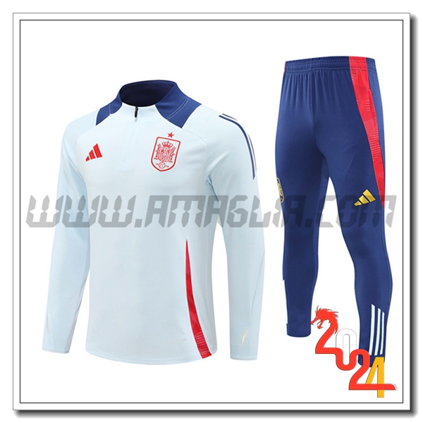 Tuta Allenamento Spagna Azzurro 2024 2025