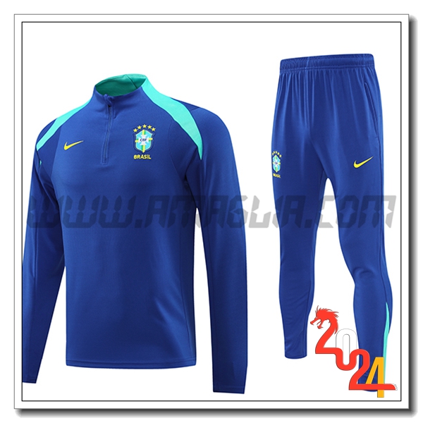 Tuta Allenamento Brasile Blu/Verde 2024 2025