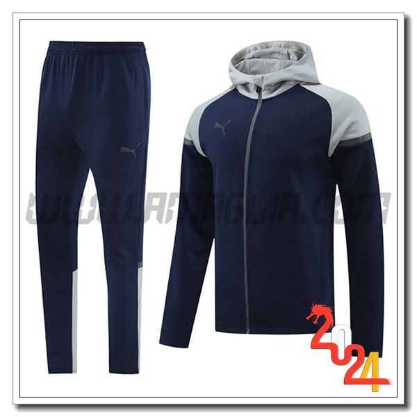 Giacca Con Cappuccio Tuta Giacca A Vento PUMA Blu Reale 2024 2025