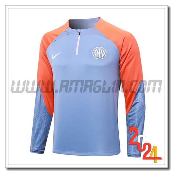 Felpa Allenamento Inter Milan viola/Arancia 2024 2025