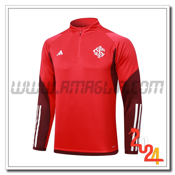 Felpa Allenamento Brasile Rosso 2024 2025