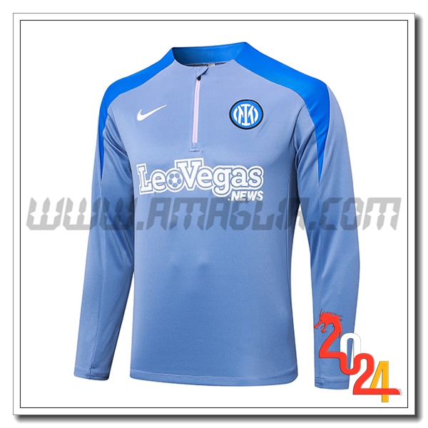 Felpa Allenamento Inter Milan viola/Blu 2024 2025