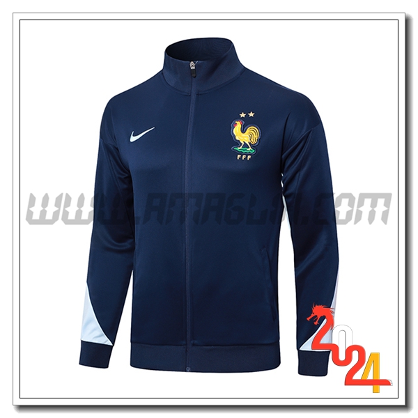 Giacca Calcio Francia Blu Reale 2024 2025