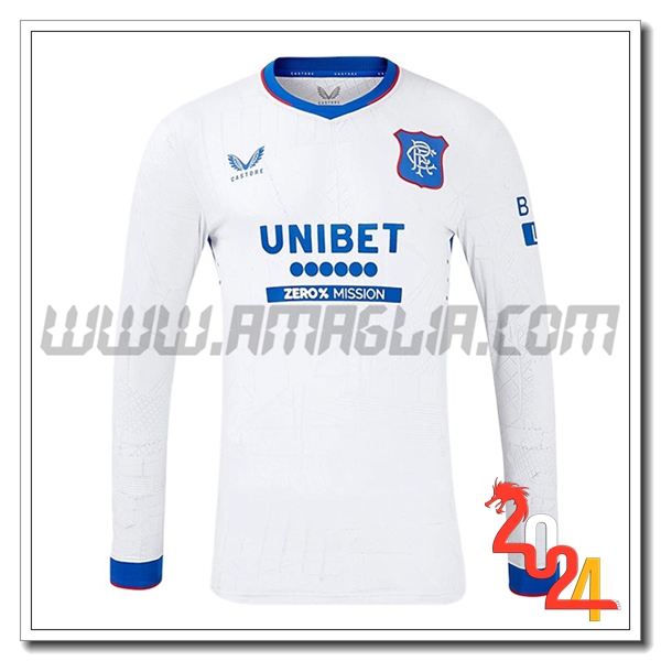 Nuovo Maglia Calcio Rangers FC Maniche lunghe Seconda 2024 2025