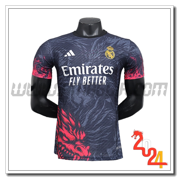 Maglia Calcio Real Madrid Special Edition 2024 2025 Nero Rosso