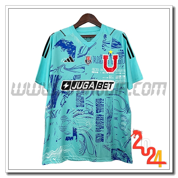 Maglia Calcio Portiere Universidad De Chile 2024 2025 Azzurro