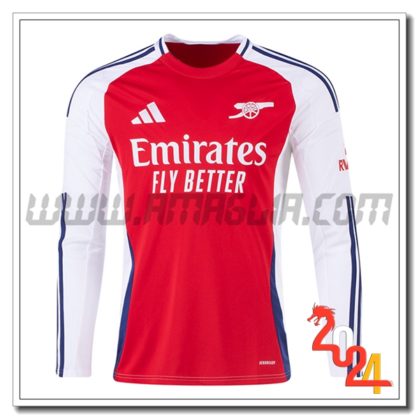 Nuovo Maglia Calcio Arsenal Maniche lunghe Prima 2024 2025