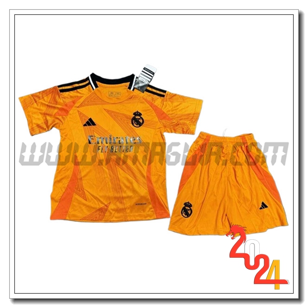 Kit Maglia Real Madrid Bambino Seconda 2024 2025