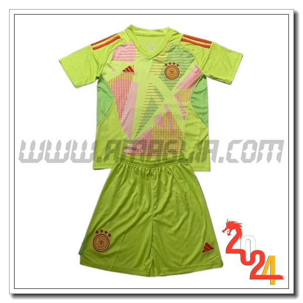 Kit Maglia Portiere Germania Bambino 2024 2025 Verde