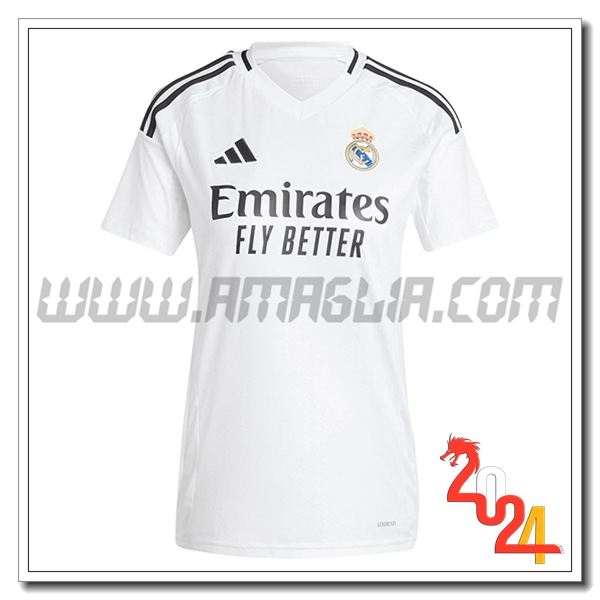 Nuovo Maglia Calcio Real Madrid Donne Prima 2024 2025