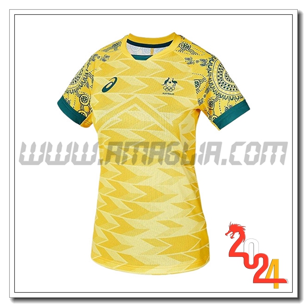 Prima Maglia Calcio Australie Donne 2024 2025