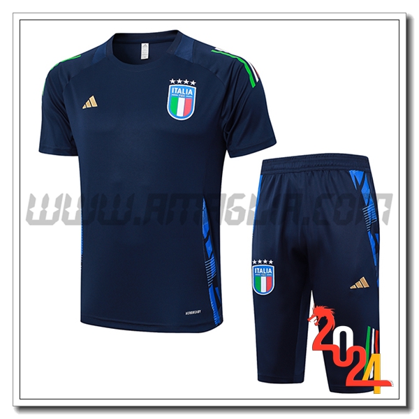 Kit Maglia Allenamento Italia Blu Reale 2024 2025