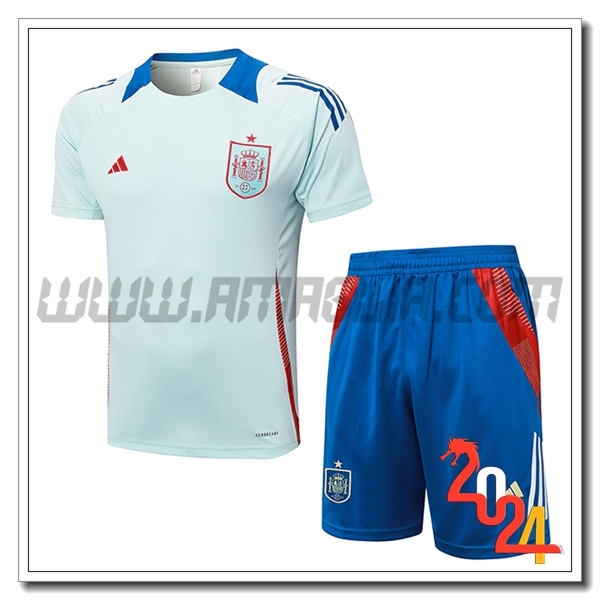 Kit Maglia Allenamento Spagna Azzurro 2024 2025 -02