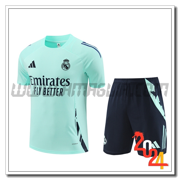 Kit Maglia Allenamento Real Madrid Verde 2024 2025