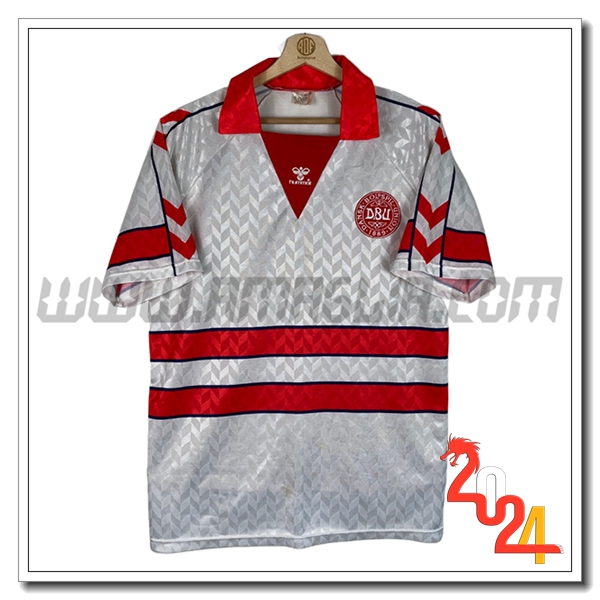 Seconda Maglia Retro Danimarca 1988