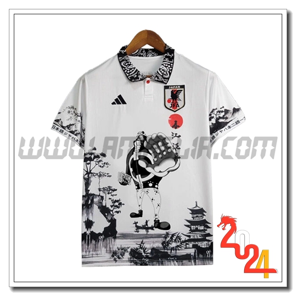 Maglia Squadra Giappone Special Edition 07 2024 2025 Bianco/Nero