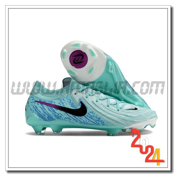 Nike Scarpe Da Calcio Phantom Luna Elite NU FG Verde/Blu -02