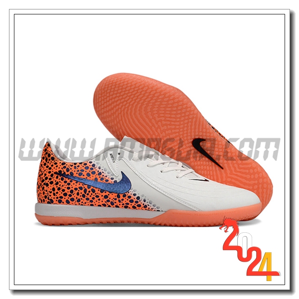 Nike Scarpe Da Calcio Phantom GX II ACAD LV8 IC Bianco/Arancia/Nero