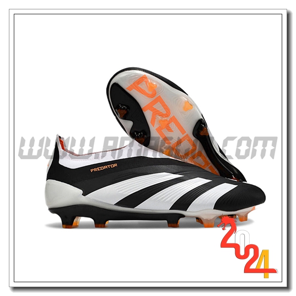 Adidas Scarpe Da Calcio PREDATOR ELITE LACELESS BOOTS FG Bianco/Nero