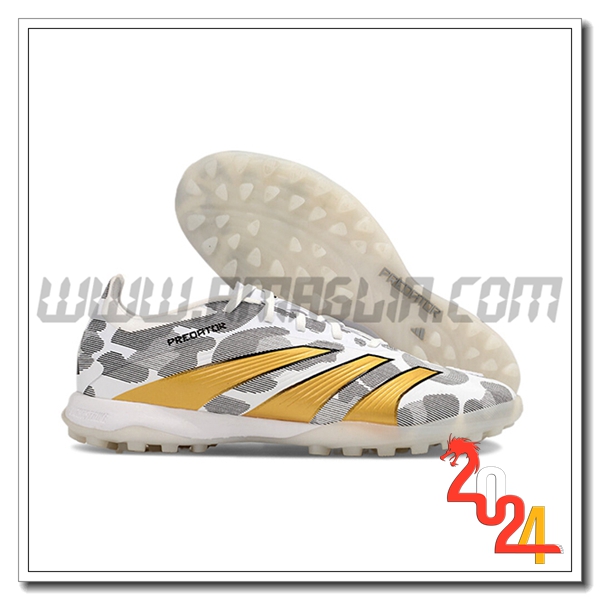 Adidas Scarpe Da Calcio PREDATOR 24 ELITE TF BOOTS Grigio/Giallo/Bianco