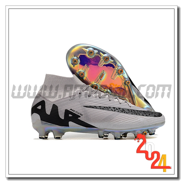 Nike Scarpe Da Calcio Air Zoom Mercurial Superfly IX Elite AG Grigio/Nero