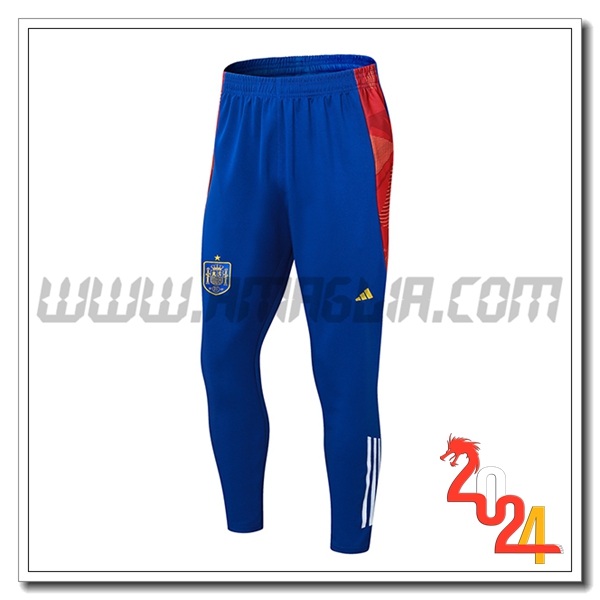 Pantaloni Da Allenamento Spagna Blu/Rosso 2024 2025