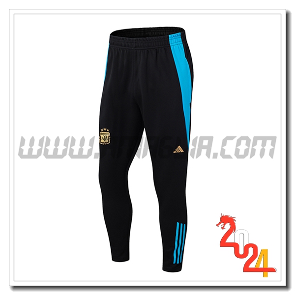 Pantaloni Da Allenamento Argentina Nero/Blu 2024 2025 -03