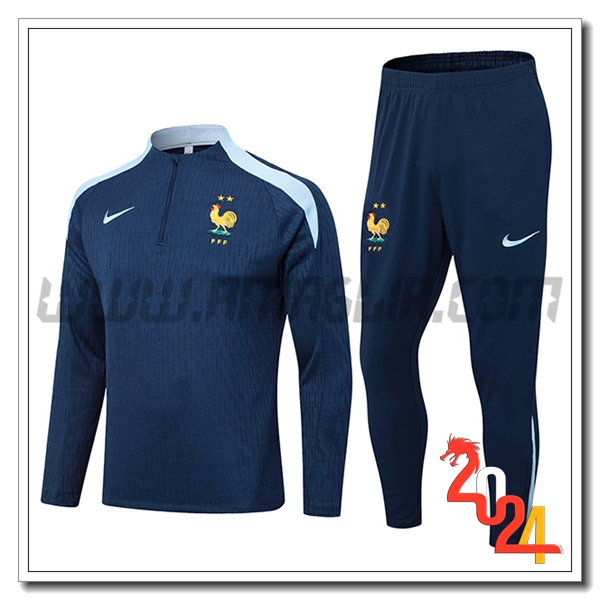 Tuta Allenamento Francia Blu Reale 2024 2025 -02