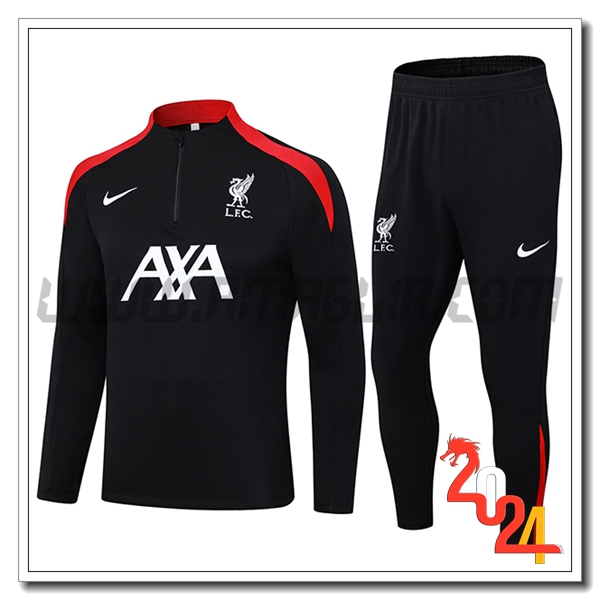 Tuta Allenamento FC Liverpool Nero/Rosso 2024 2025