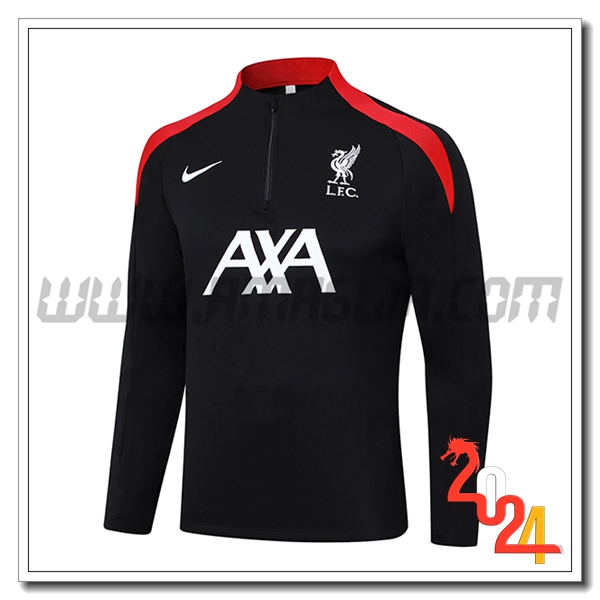 Felpa Allenamento FC Liverpool Nero/Rosso 2024 2025