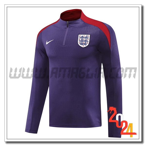 Felpa Allenamento Inghilterra viola/Rosso 2024 2025