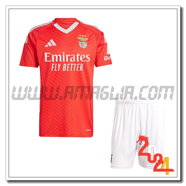 Nuovo Kit Maglia Benfica Bambino Prima 2024 2025