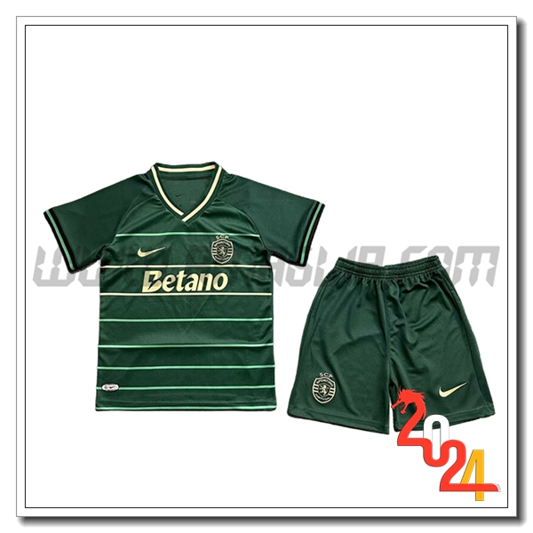 Kit Maglia Sporting Bambino Special Edition 2024 2025 Verde