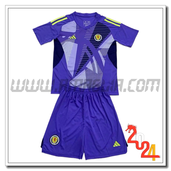 Kit Maglia Portiere Scozia Bambino 2024 2025 Viola