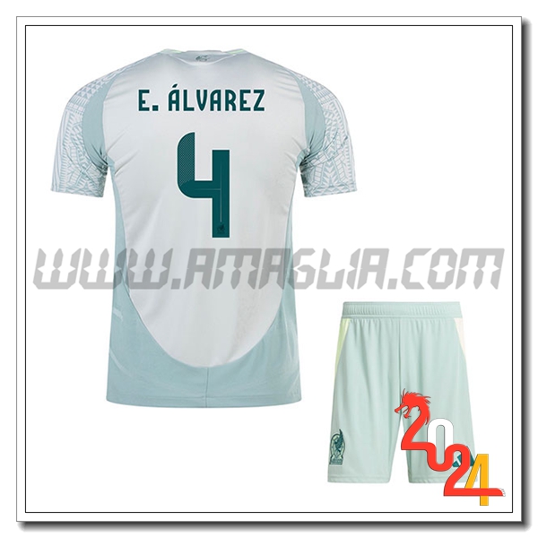 Seconda Maglia Squadra Messico E.ALVAREZ #4 2024 2025