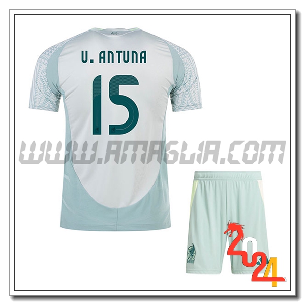Seconda Maglia Squadra Messico U.ANTUNA #15 2024 2025
