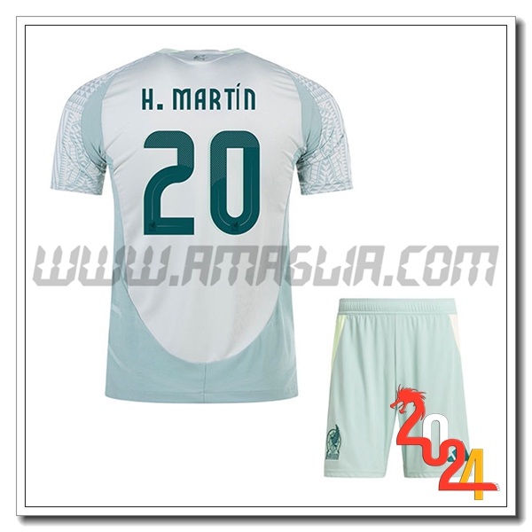 Seconda Maglia Squadra Messico H.MARTIN #20 2024 2025