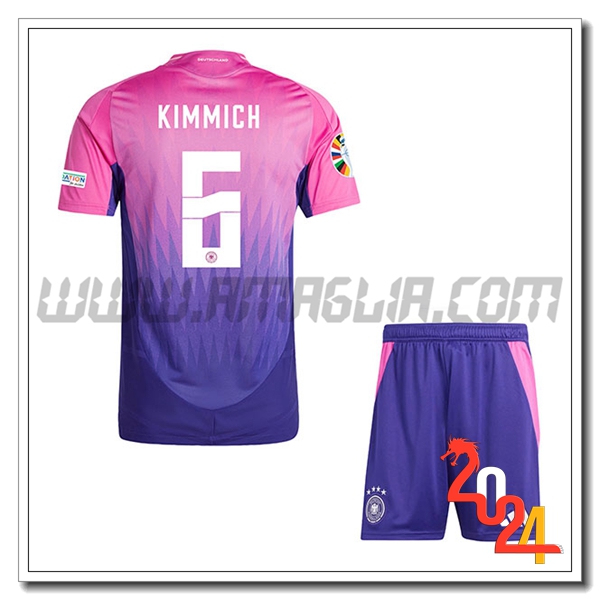 Seconda Maglia Squadra Germania Bambino KIMMICH #6 2024 2025