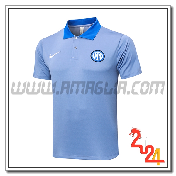 Maglia Polo Inter Milan Blu/Grigio 2024 2025