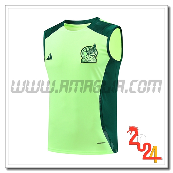 Canotta Allenamento Messico Verde 2024 2025