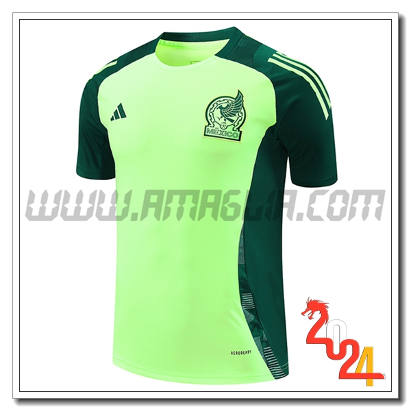 T Shirt Allenamento Messico Verde 2024 2025