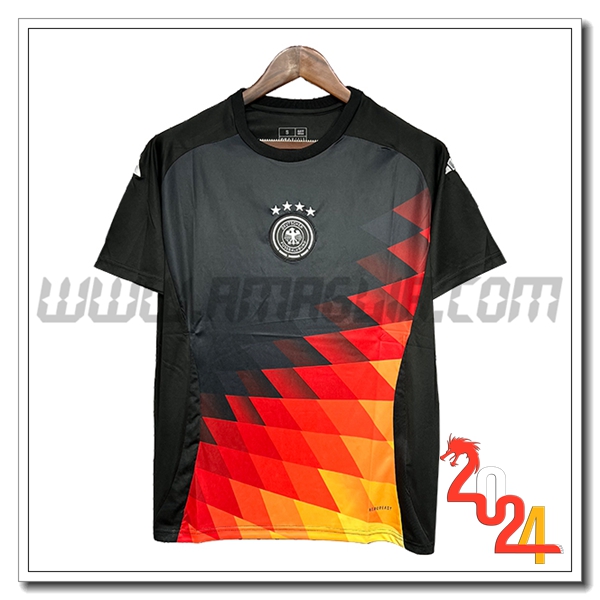 T Shirt Allenamento Germania Nero/Rosso/Giallo 2024 2025