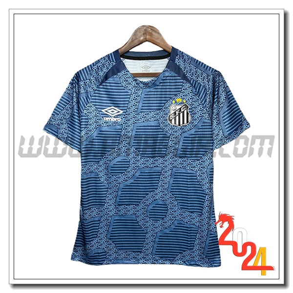 T Shirt Allenamento Santos Blu 2024 2025