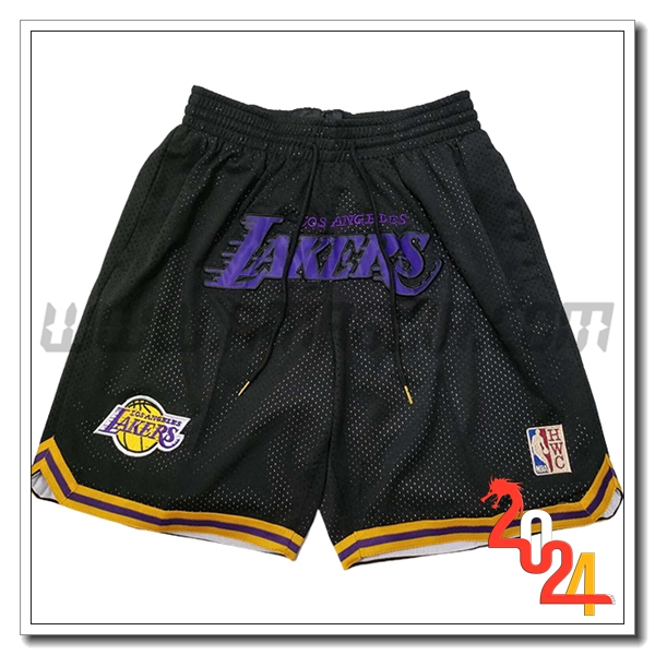 Pantaloncini NBA Los Angeles Lakers 2024/25 Nero