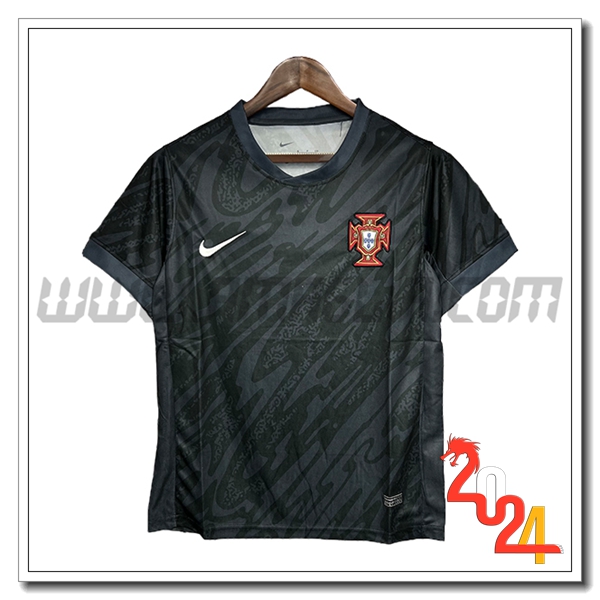Maglia Squadra Portiere Portogallo 2024 2025 Nero