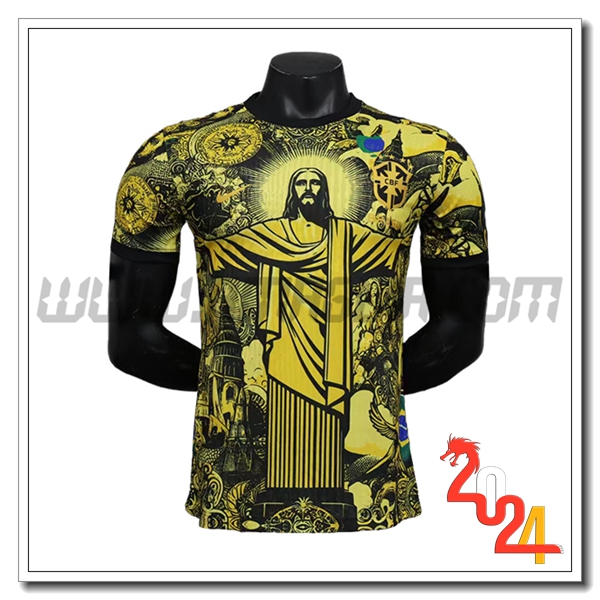 Maglia Squadra Brasile Edizione speciale 2024 2025 Giallo