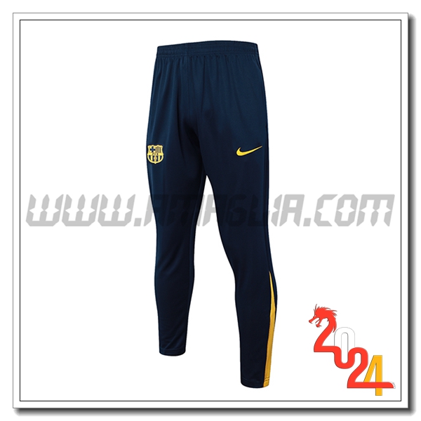 Pantaloni Da Allenamento FC Barcellona Blu/Giallo 2024 2025 -02