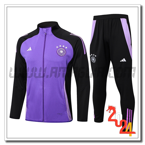 Tuta Allenamento Giacca Germania Nero/viola 2024 2025 -02