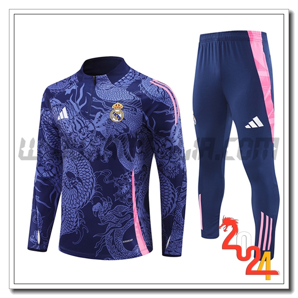 Tuta Allenamento Real Madrid viola/Rosa 2024 2025