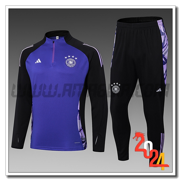 Tuta Allenamento Germania Bambino viola/Nero 2024 2025 -02